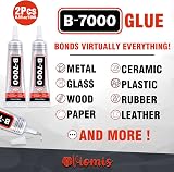 Viomis B7000 Jewelry Glue 0.5 oz Twin Pack Transparent Multi-Purpose view 2