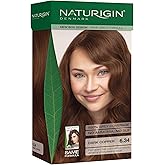 Naturigin Permanent Hair Color, 6.34 Dark Copper, Ammonia Free, 100% Gray Coverage, Nourishing Natural Formula, For All Hair Types, Long-Lasting, Vegan & Cruelty-Free, 1 Pack