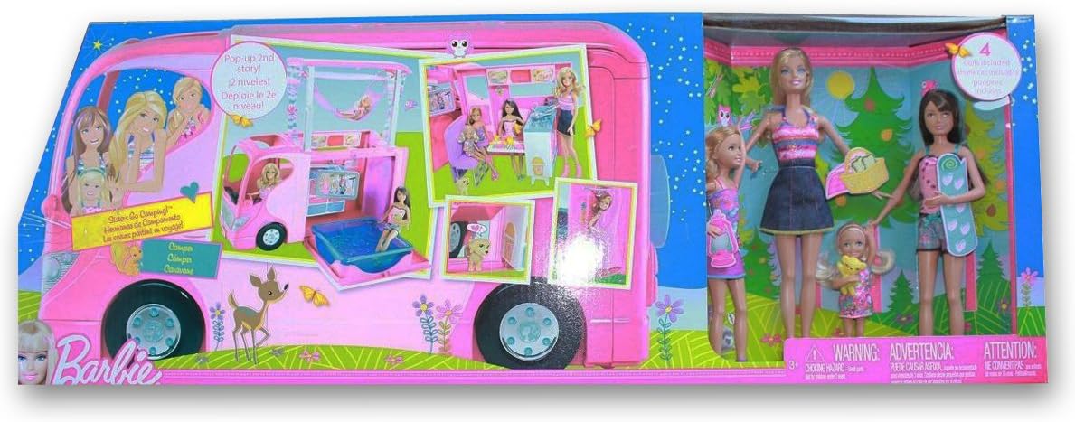 barbie sisters go camping camper