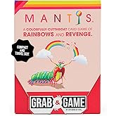Exploding Kittens Mantis Grab & Game 2-4 Players - Ages 7+ - 10 Minutes to Play - Travel Sized Cutthroat Matching Card Game - Party, Family Night, Kid and Adult Card Game
