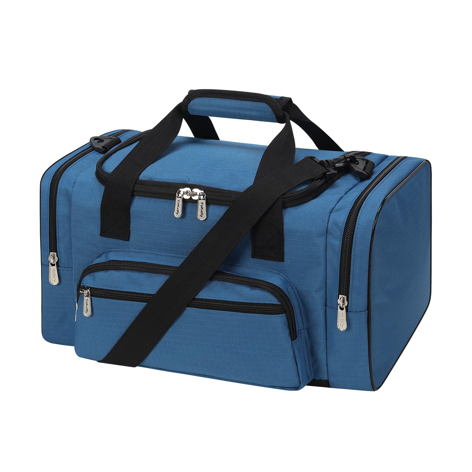 ZZY Small Sports Duffle Bag, 25L Gym Bag, Carry On Holdall for Weekender Travel (Blue, 25L)