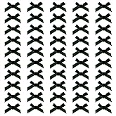 Shapenty Mini Velvet Ribbon Bows Flowers Boutique for Sewing Scrapbook Card Making Wedding Christmas Dress Hair Accessories Gift Decoration Crafting, 4.5x4cm, 50PCS (Dark Green)