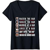 Womens Trump Raised The Bar Harris Failed The Bar V-Neck T-Shirt