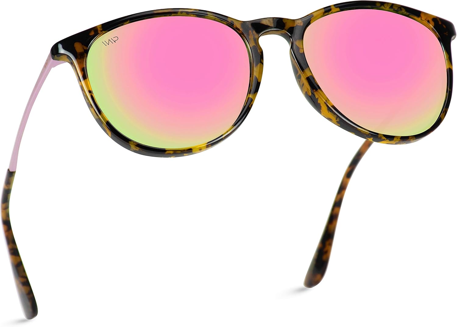 WearMe Pro - Round Retro Polarized Lens Classic Sunglasses for Women