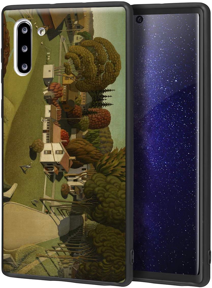 Grant Wood for Samsung Galaxy Note 10 Case/Art Cellphone Case/Giclee UV Reproduction Print on Mobile Phone Cover(Birthplace of Herbert Hoover)