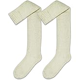 NORDIC Socks 1 Pair, Premium 70% Merino Wool, Thermal Over The Knee Socks for Women, Winter socks, Warm Over the Knees