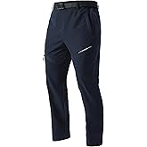 nailiko Men's Lightweight Hiking Pants Quick-Dry Waterproof Outdoor Cargo Pants with Stretchable Waist