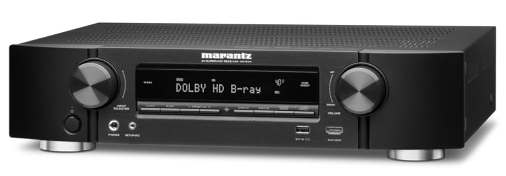 Marantz NR1504 Slim Line 5.1 Channel Home Theater Network AV Receiver with AirPlay