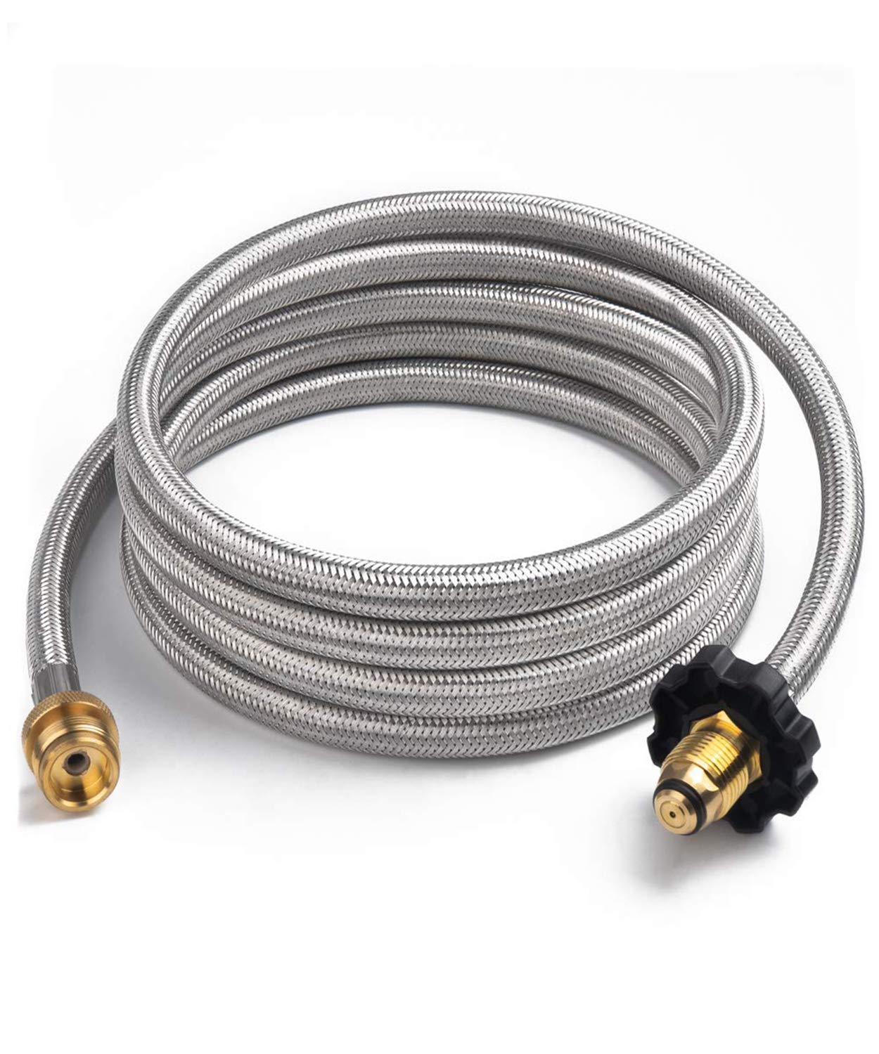 Grill Connectors & Hoses Outdoor Cooking Replacement Parts GASPRO 10FT Stainless Braided Propane