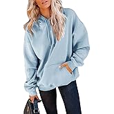 Orchidays Women's Casual Pocket Hoodies Long Sleeve Fashion Drawstring Pullover Tops