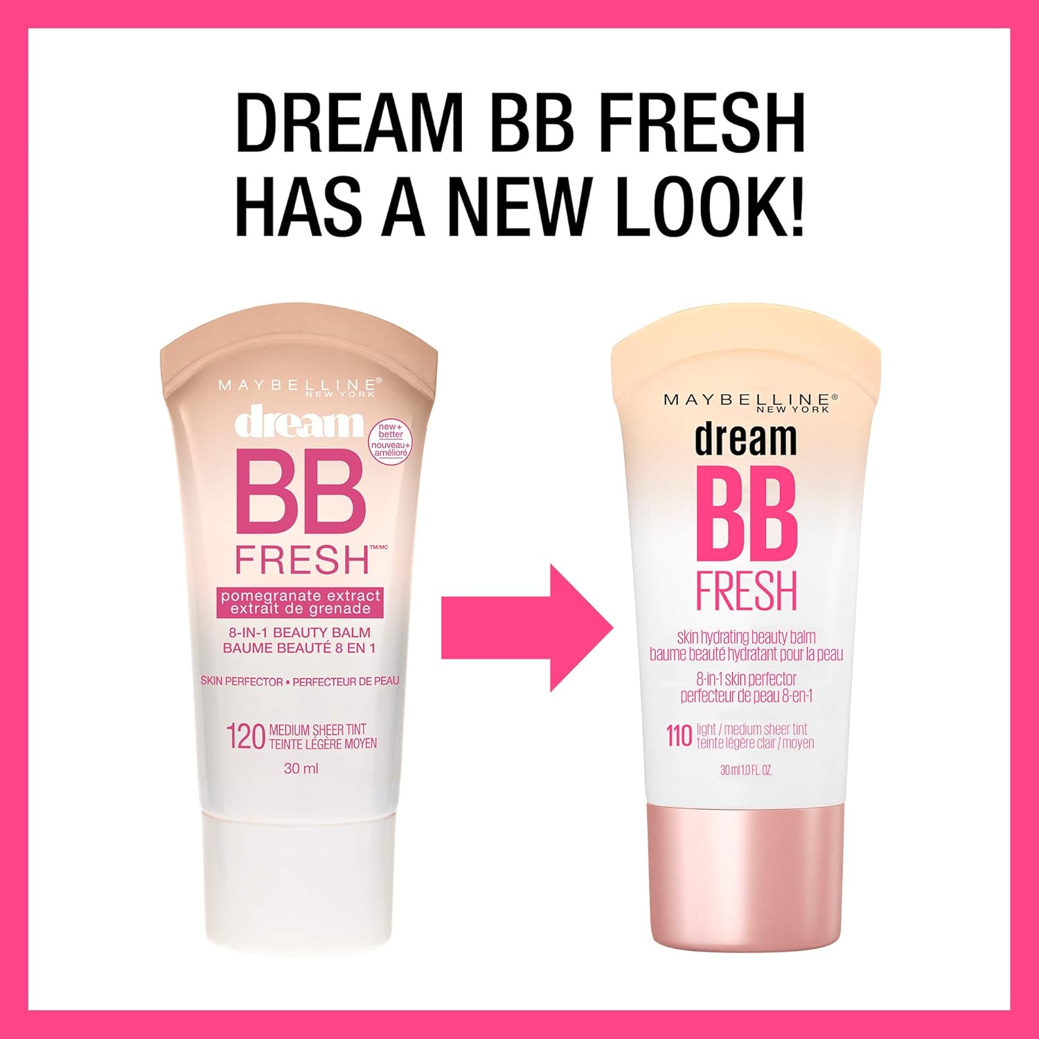 Maybelline Dream Fresh BB Cream, Light/Medium, 1 Ounce (Packaging May Vary): Beauty