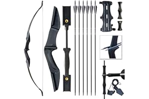 IS-TONGTU Archery Bow for Adult Beginner, Left and Right Handed Recurve Bow and Arrow 20LB 30LB 40LB Takedown Bow Set Easy to Assemble