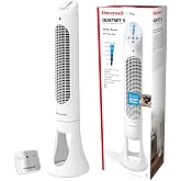 Honeywell QuietSet Whole Room Oscillating Tower Fan with Remote, White, HYF260