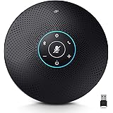 Bluetooth Speakerphone - eMeet M2 Max Professional Conference Speaker and 4 Directional Mics for up to 15 People Business Con