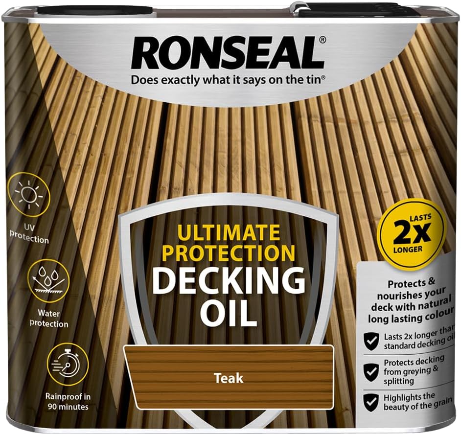 Ronseal Ultimate Protection Decking Oil Teak 2.5L Brand: Ronseal