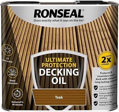 Ronseal Ultimate Protection Decking Oil Teak 2.5L Brand: Ronseal