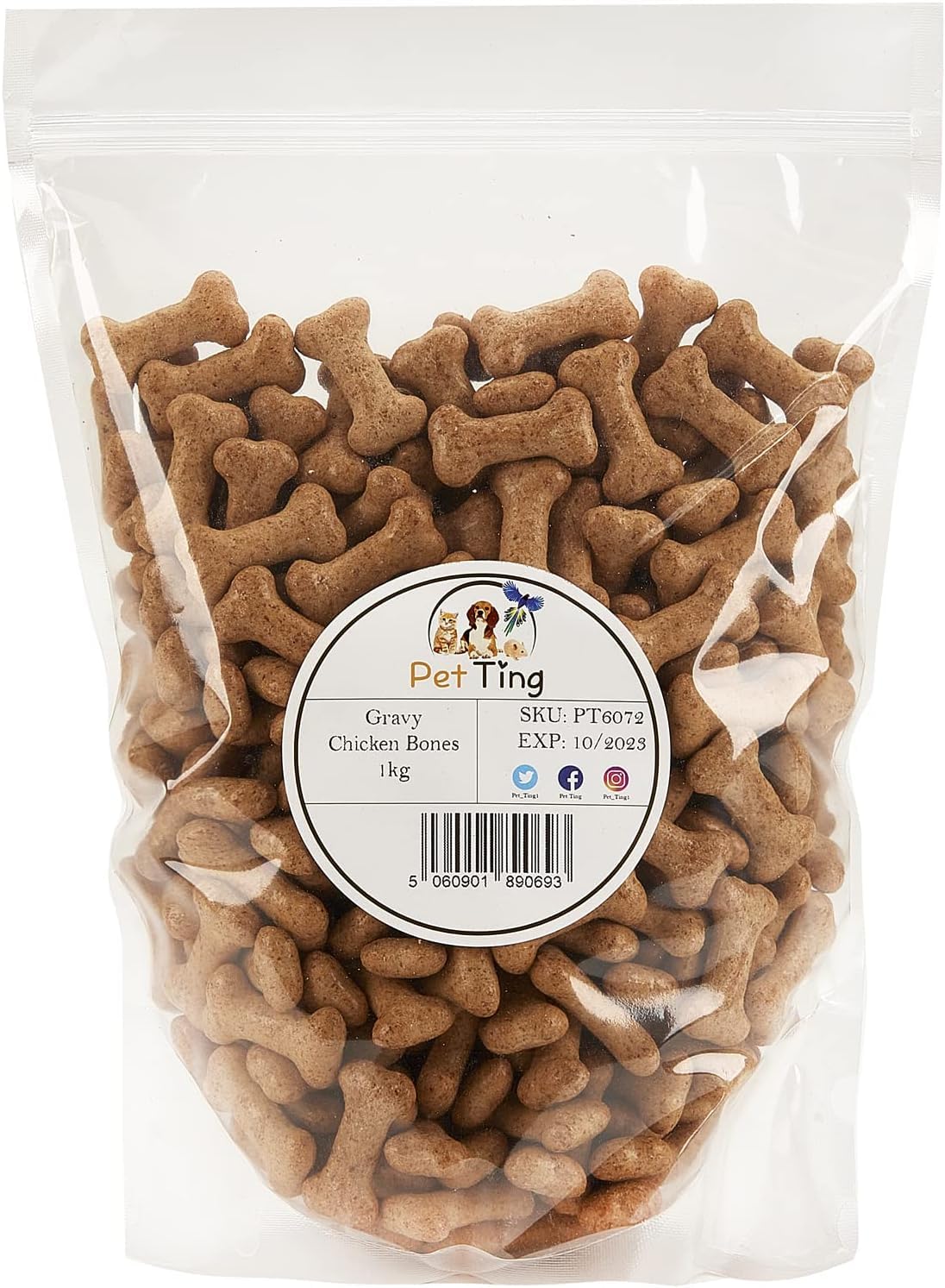 Premium Chicken Flavored Gravy Bones 1kg (Gravy Bones Chicken) — image 1