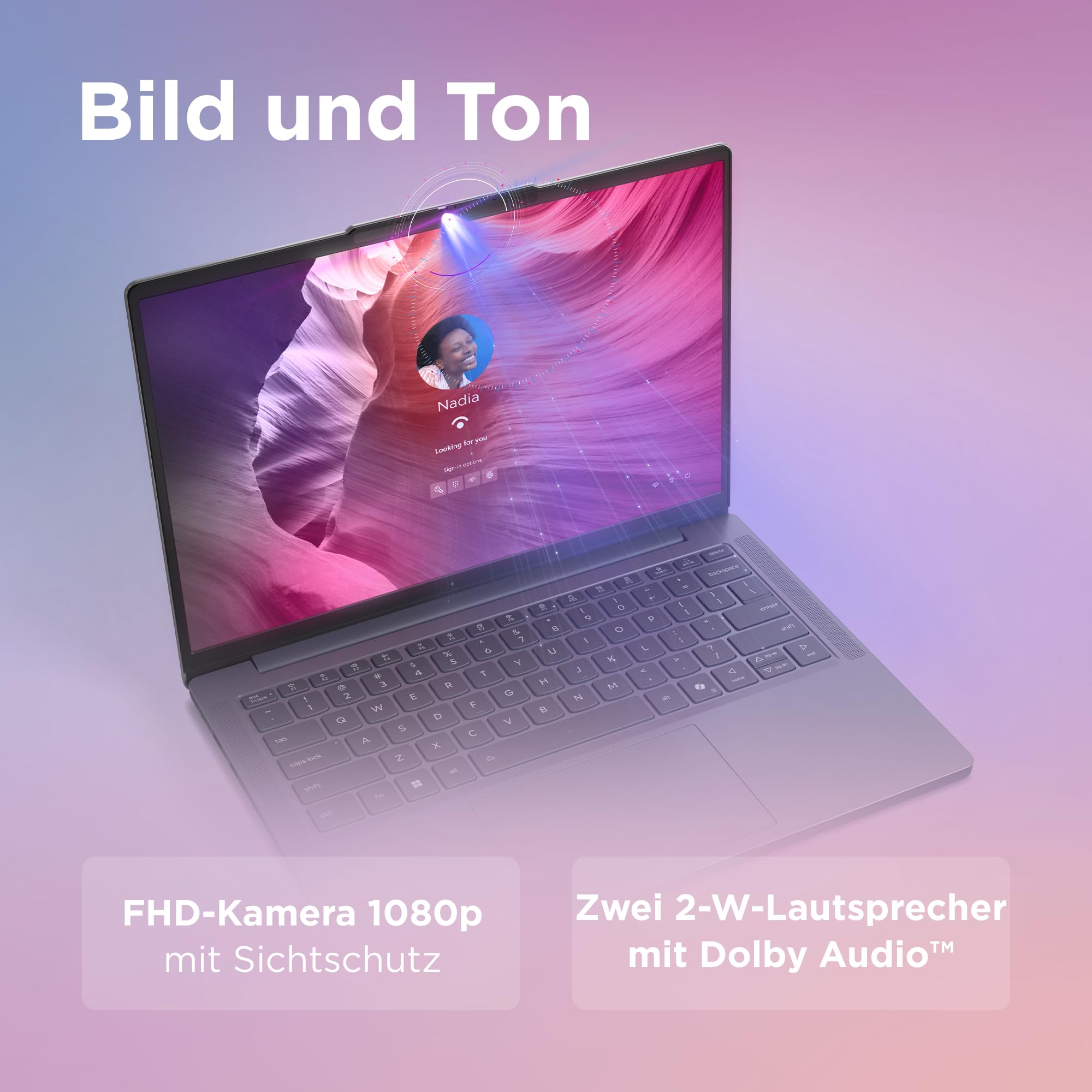 Lenovo IdeaPad Slim 3 Laptop | 16" WUXGA Display | AMD Ryzen 5 150 | 512GB SSD | 16GB RAM | AMD Radeon Grafik | QWERTZ | Windows 11 | Luna Grau | 3 Monate Premium Care 7