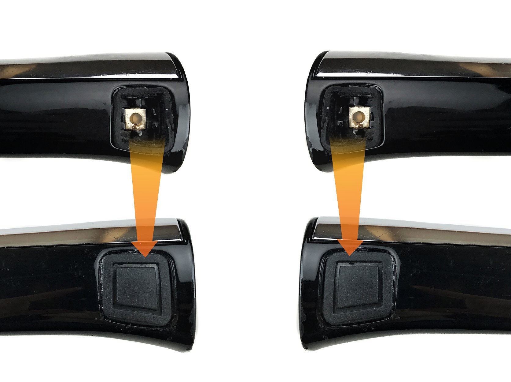 (2x) Door Handle Button Cover for MercedesBenz (Left & Right Side