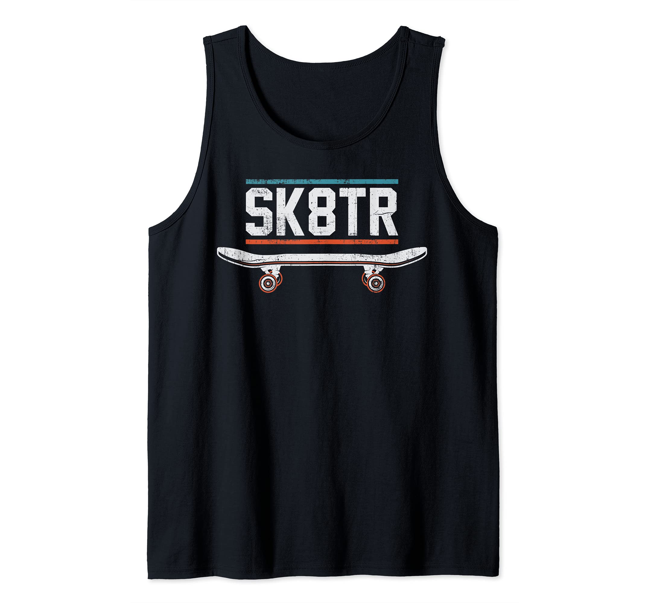 Skateboard Skater Skateboarder Retro Vintage Skateboarding Tank Top