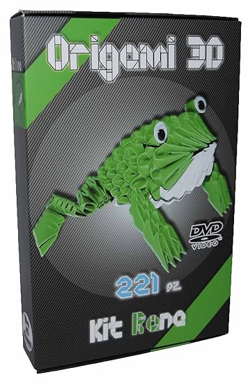 Origami Modular 3d Kit Frosch 221 Pcs Karton Vorgewertet