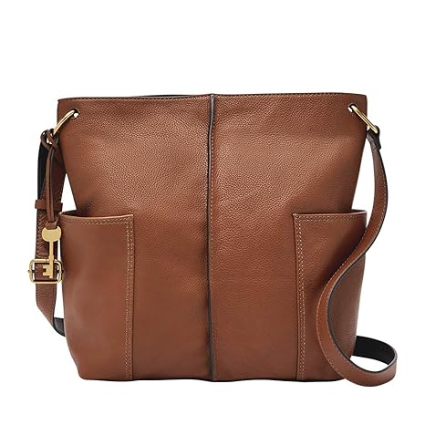 fossil finley leather shoulder bag