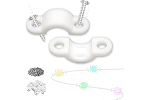 PECARFAM Mount for Govee Outdoor LED Lights (Non-Pro Version) & Brackets Kit for H705A/H706A/H805A, Wall Holder, Rope Light Clips, Replacement Parts, Waterproof, Eaves/Soffit Mount - Universal LED Accessories