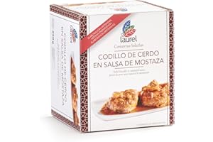 Store Laurel - Boneless pork shank in mustard sauce tin 900g | Flavors of Asturias