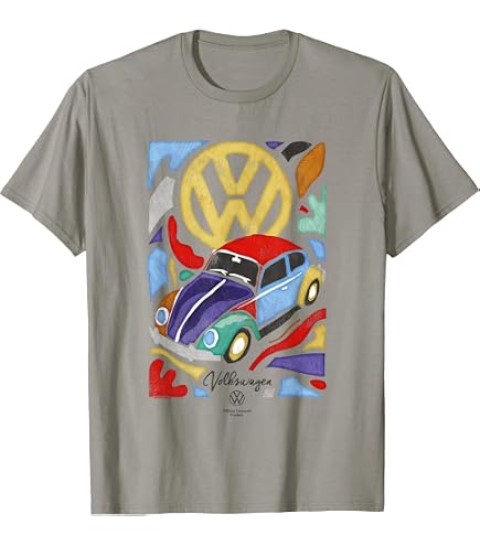 Amazon.com: Volkswagen Beetle White Live The Adventure T-Shirt