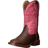 ROPER Kids Girls Texsis Square Toe Casual Boots Mid Calf