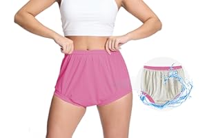 EEOST Women's Plastic Pants for Adult Diapers Incontinence Waterproof Cloth Diaper Cover Leakproof Rubber Underwear Alternative (Pink, XL)