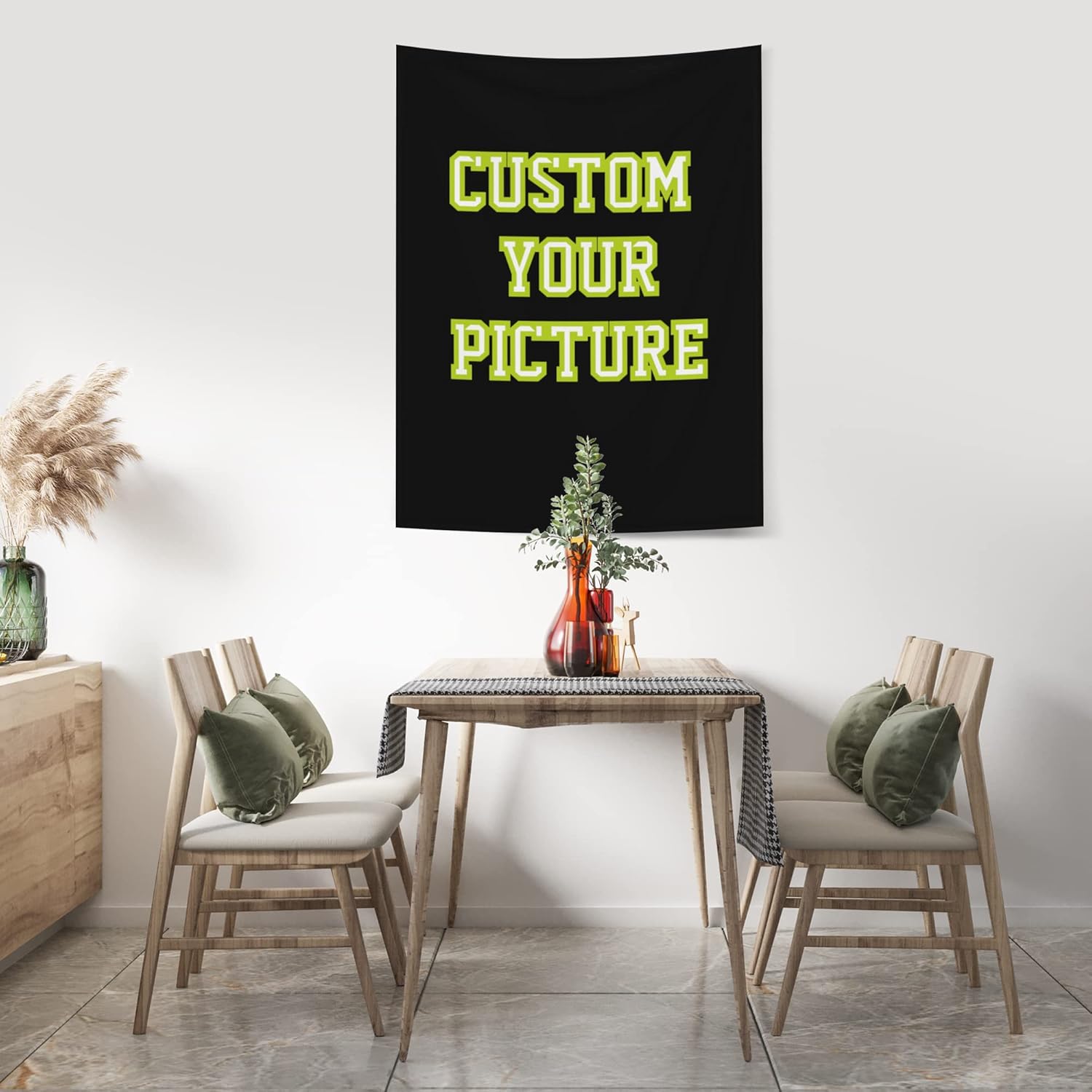 Tapestries - JINJUREN Custom Tapestry Upload Images Banners and Signs Customize For Bedroom 29 * 37inch Vertical