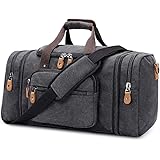 Plambag Canvas Duffle Bag for Travel 50L/60L Duffel Overnight Weekender Bag