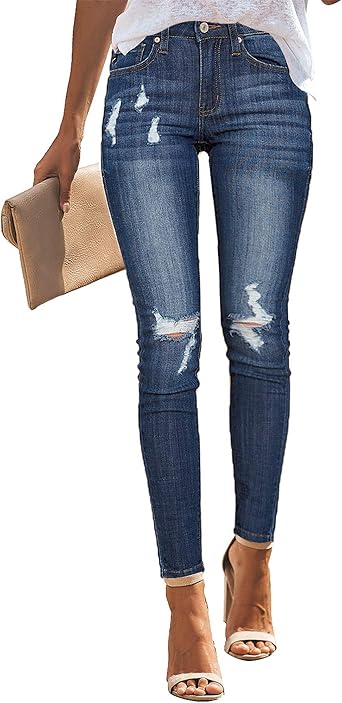 womens mid rise stretch jeans
