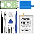 RUEMIU 4900mAh Battery for Samsung Galaxy S21,Upgraded High Capacity fit for S21 5G Model SM-G991U/U1/B/W/N/Q with Complete Repair Tool Kits