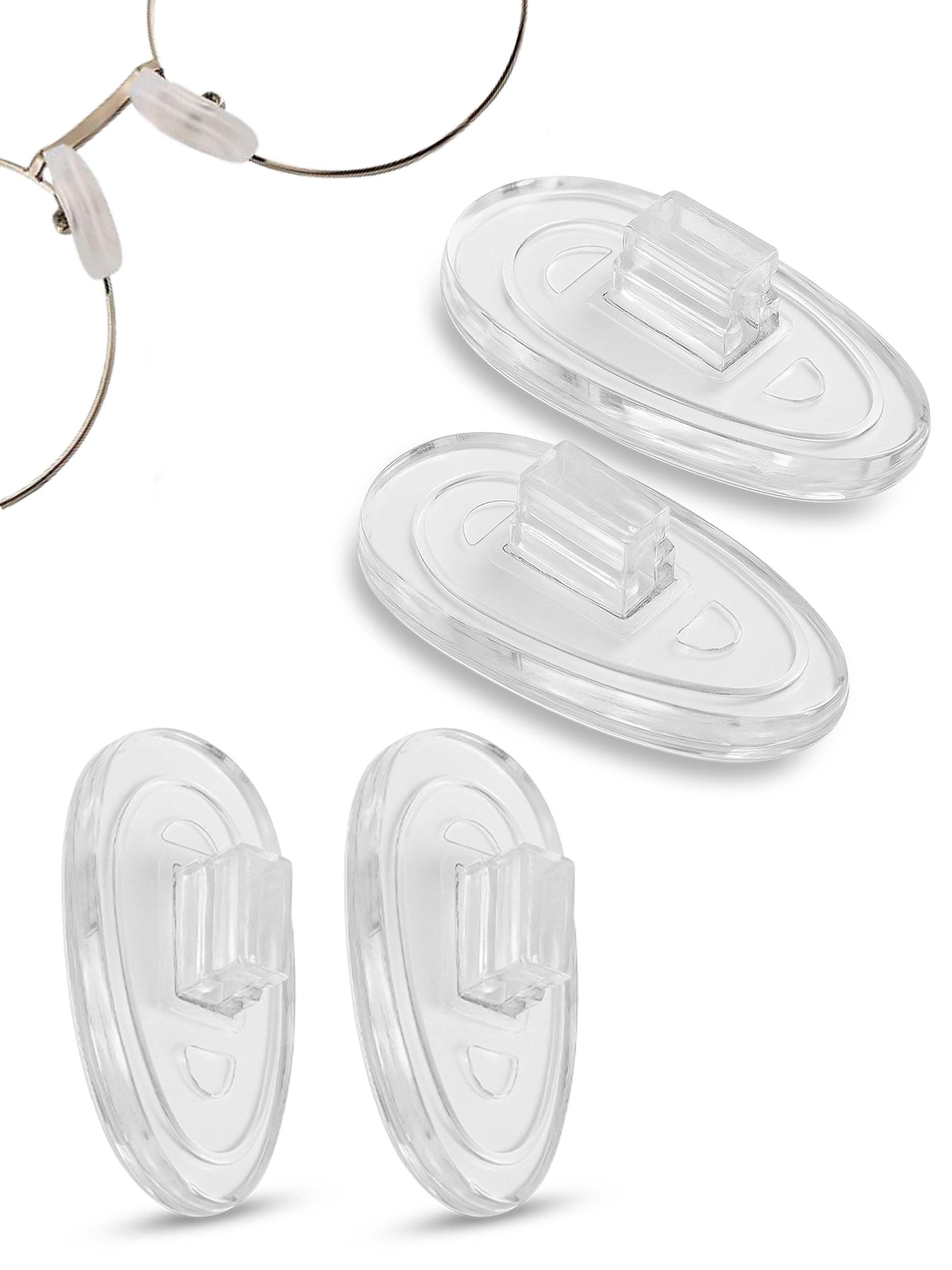 SPORTS WORLD VISION Glasses Nose Pads | Premium Quality Soft Silicone A-Shape Nose Pads for Glasses | 11mm Push-in Glasses Cushions in 2 Pairs