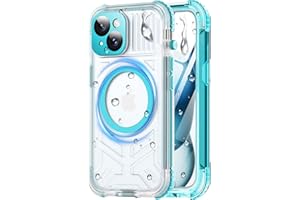 Haireca for iPhone 15 Plus Waterproof Case with Magsafe, Built-in [Camera & Screen Protector] [Lanyard], IP68 Water Proof Ful