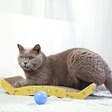 Nobleza 2Pcs Cat Scratching Board Reversible Curved Cardboard 44x22x8 cm view 8