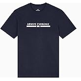 Armani Exchange Mens Center Text Logo Tee