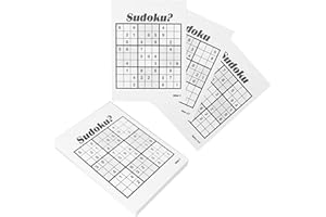 Iconikal Sudoku Puzzle Cards, 110-Count, 3 Difficulty Levels