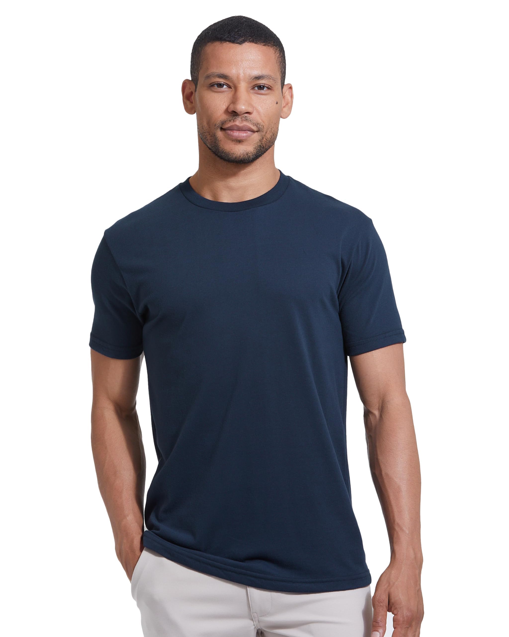 True Classic Mens T-Shirts – Short Sleeve Crew Neck T Shirts for Man, Cotton Blend Plain Novelty Men's T-Shirts