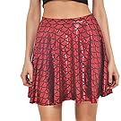 Fish Scales Skirts Women Party Cute Mermaid Mini Flared Skater skirt