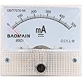 Baomain Analog Ammeter 85C1 DC 0-500mA Micro Amp Gauge Current Measurement Panel Meter