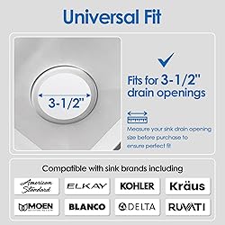 ROVOGO 3-1/2 inch Kitchen Sink Drain Assembly with