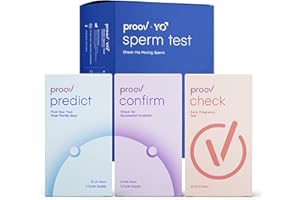 Proov Hers & His Fertility Starter Test Kit | Ovulation Predictor & Confirmation Test and Check Pregnancy Test for Women + Male Sperm at Home Test | Sperm Count & Motility Test for Men