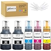 EXCERCUS Compatible Ink Bottle Replacement Refill Ink for Expression EcoTank ET-2760 ET-2750 ET-2700 ET-4760 ET-3700 ET-3760