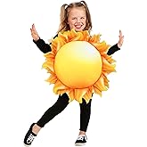 Toddler Sun Costume | Kids Tunic with Foam Panels and Felt Sun Rays for Halloween, Dress Up or School Events