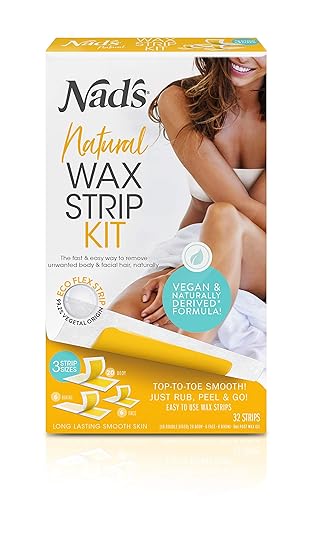Amazon Com Nad S Wax Strips Kit Natural All Skin Types Wax