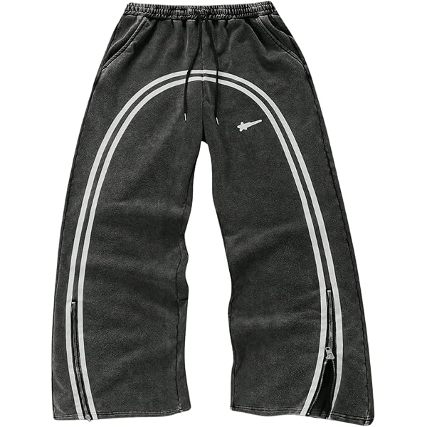 Amazon.com: SOLY HUX Men's Side Striped Sweatpants Drawstring