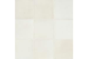 Bedrosians Celine 4" x 4" Matte Porcelain Floor & Wall Tile, White (50-Pack, 5.38 SF)